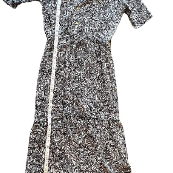 Sheer Whowhatwear Black/ Off White Printed Maxi Dress. Spring. Size XS. - Picture 8 of 8